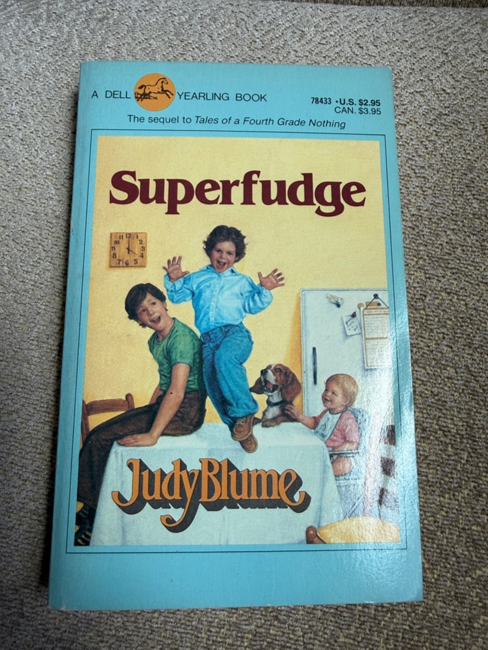 Vintage Judy Blume, Superfudge Paperback, copyright 1980, printed 1985